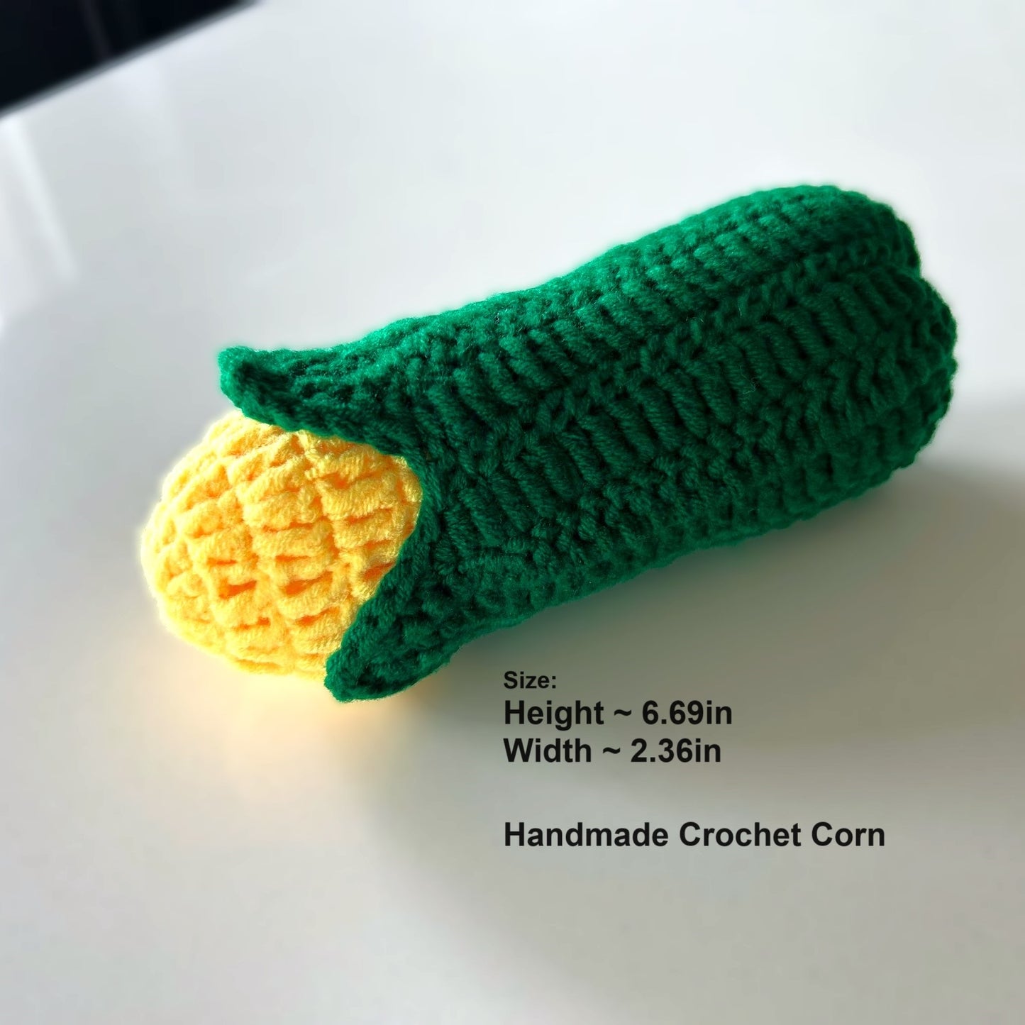 Handmade Crochet Knitted Vegetable Corn - Gift for Valentine's, Birthday, Mother's Day, Office/Home Decor