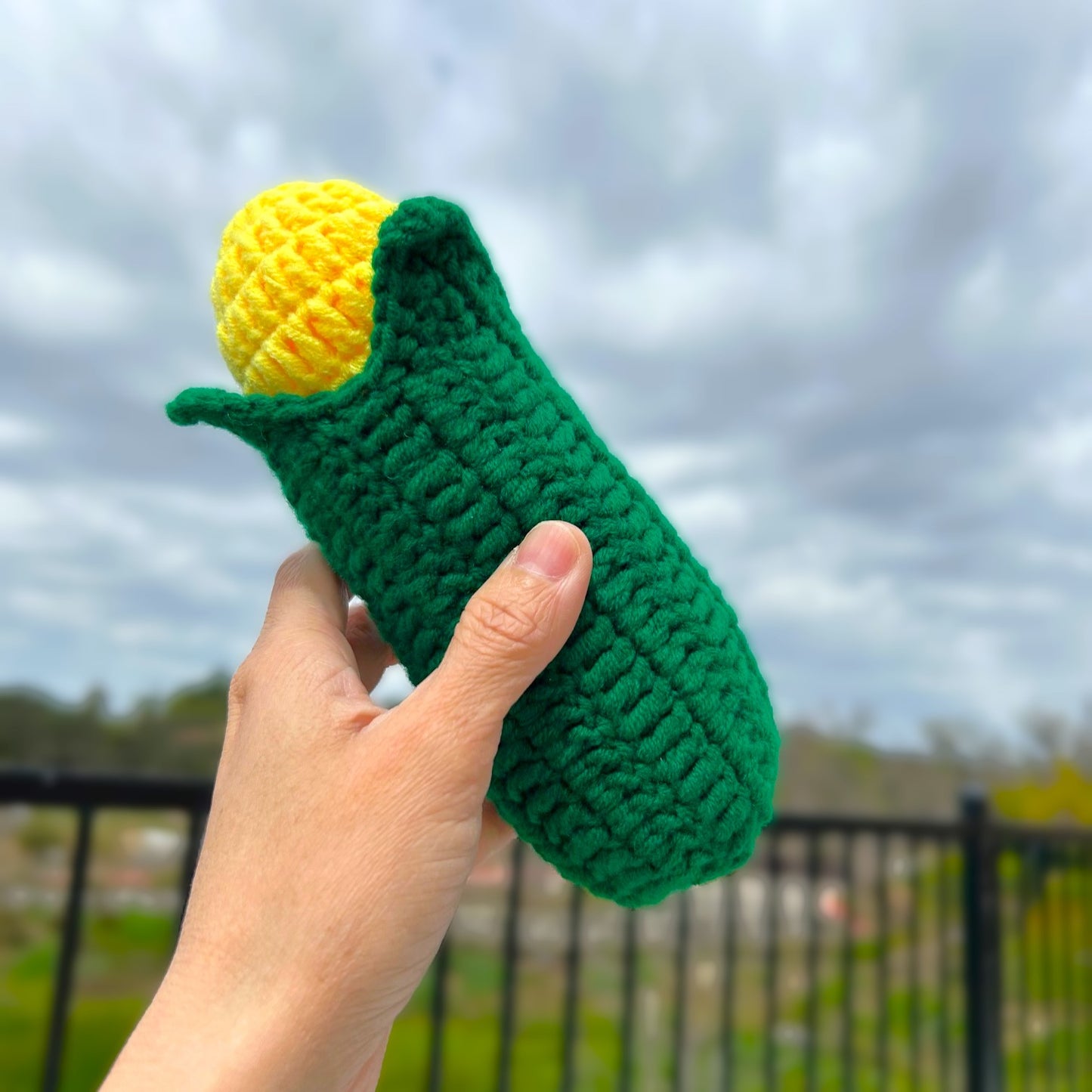 Handmade Crochet Knitted Vegetable Corn - Gift for Valentine's, Birthday, Mother's Day, Office/Home Decor