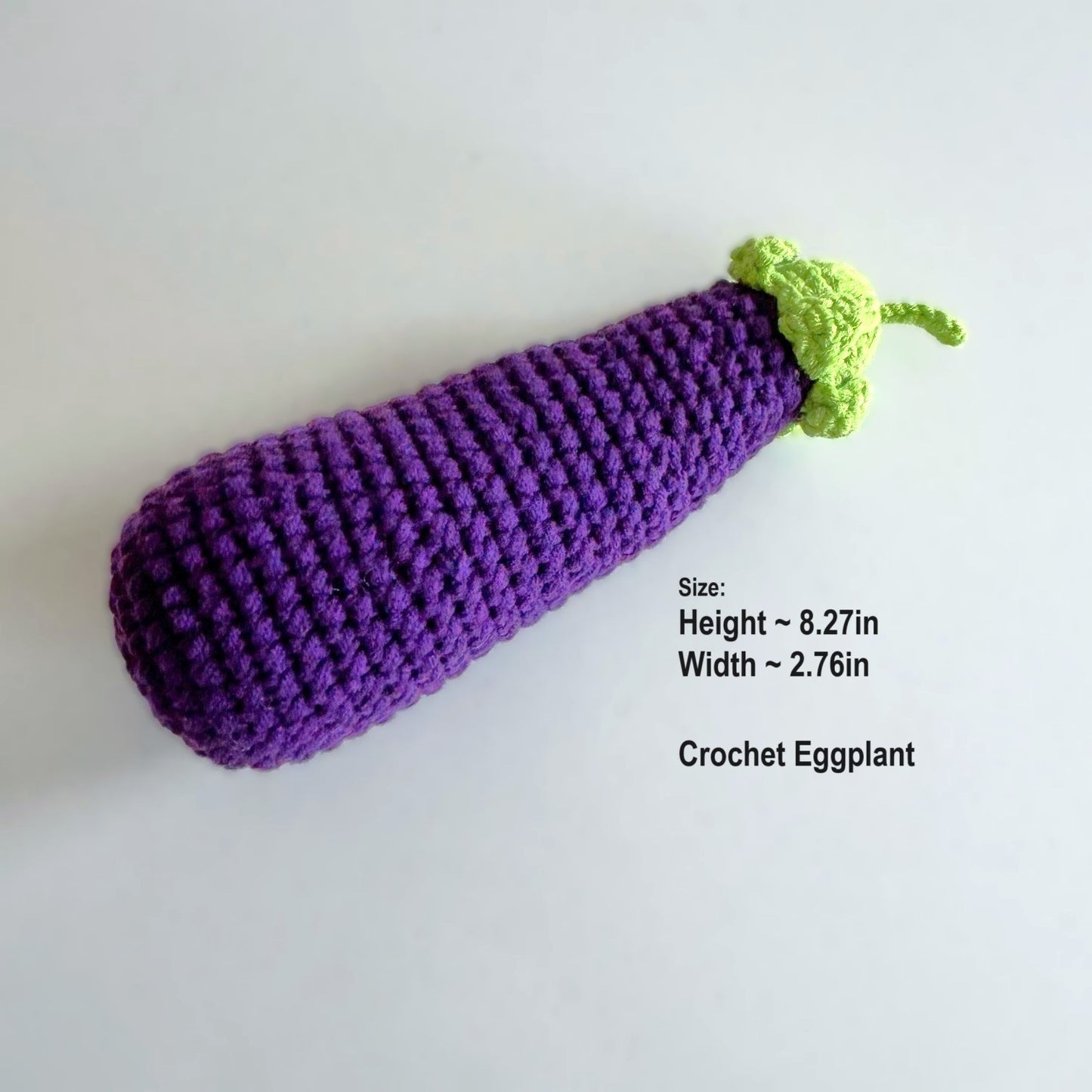 Handmade Crochet Knitted Vegetable Pumpkin, Turnip, Carrot, White Radish, Eggplant Set - Gift for Valentine's, Birthday, Mother's Day, Office/Home Decor