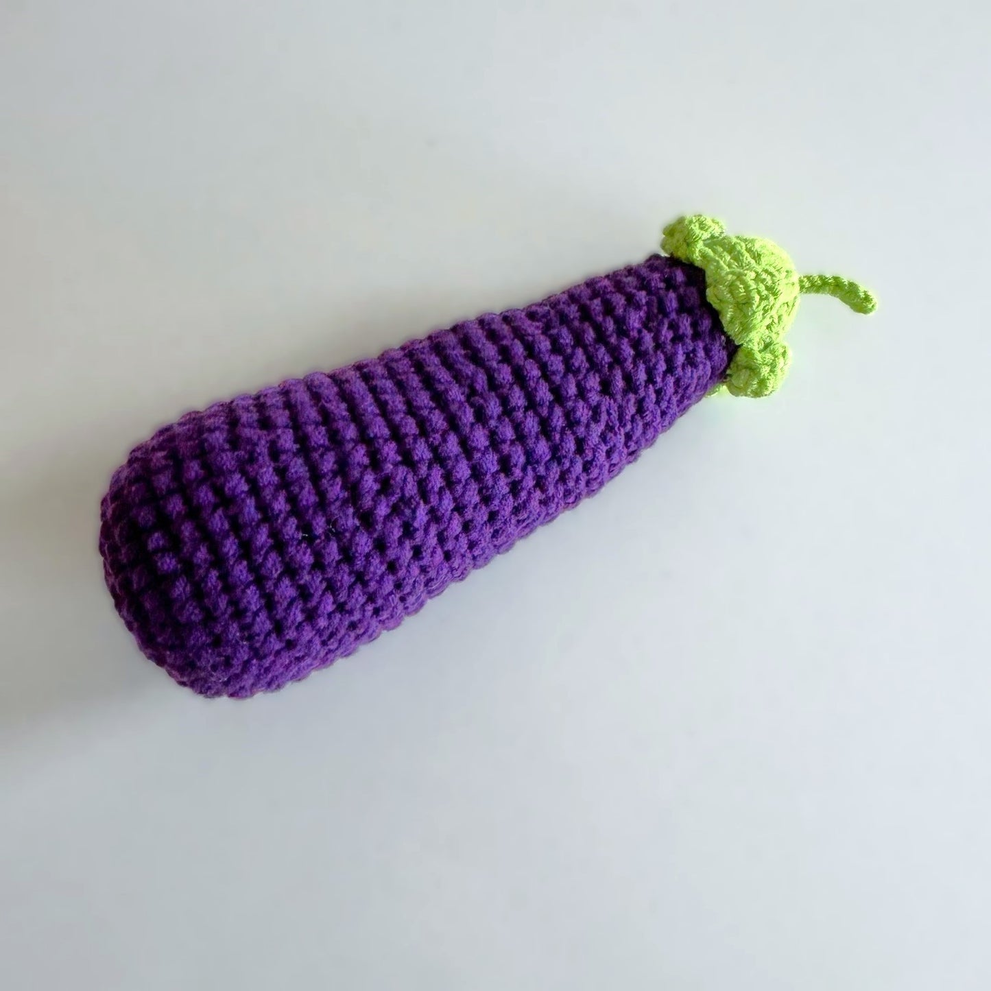 Handmade Crochet Knitted Vegetable Eggplant - Gift for Valentine's, Birthday, Mother's Day, Office/Home Decor