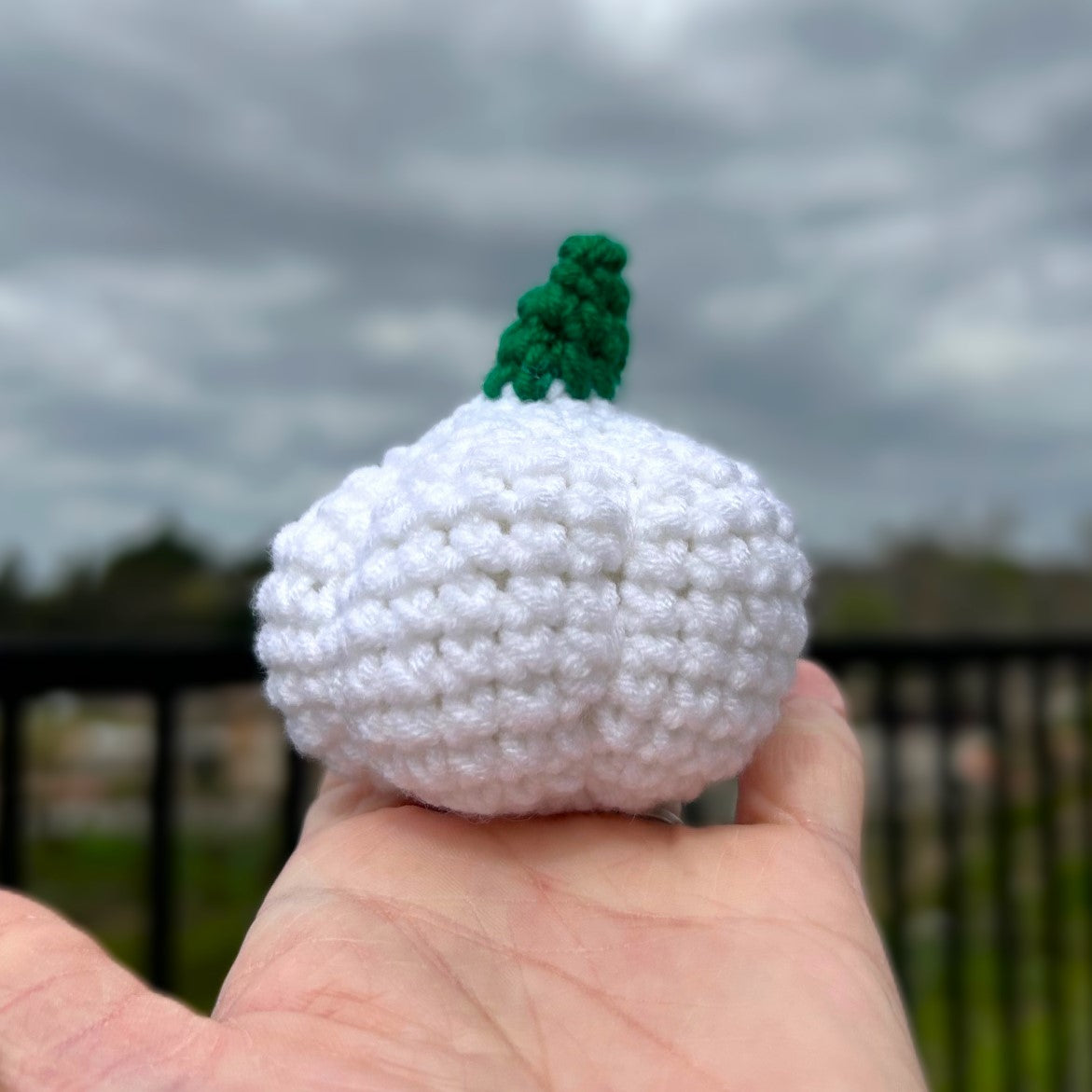 Handmade Crochet Knitted Vegetable Garlic - Gift for Valentine's, Birthday, Mother's Day, Office/Home Decor
