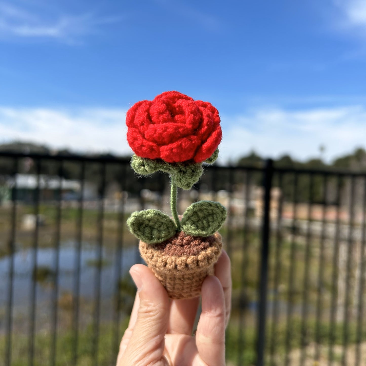 Handmade Crochet Knitted Potted Plant - Bundle B 6PCS - Gift for Valentine's, Birthday, Mother's Day, Office/Home Decor