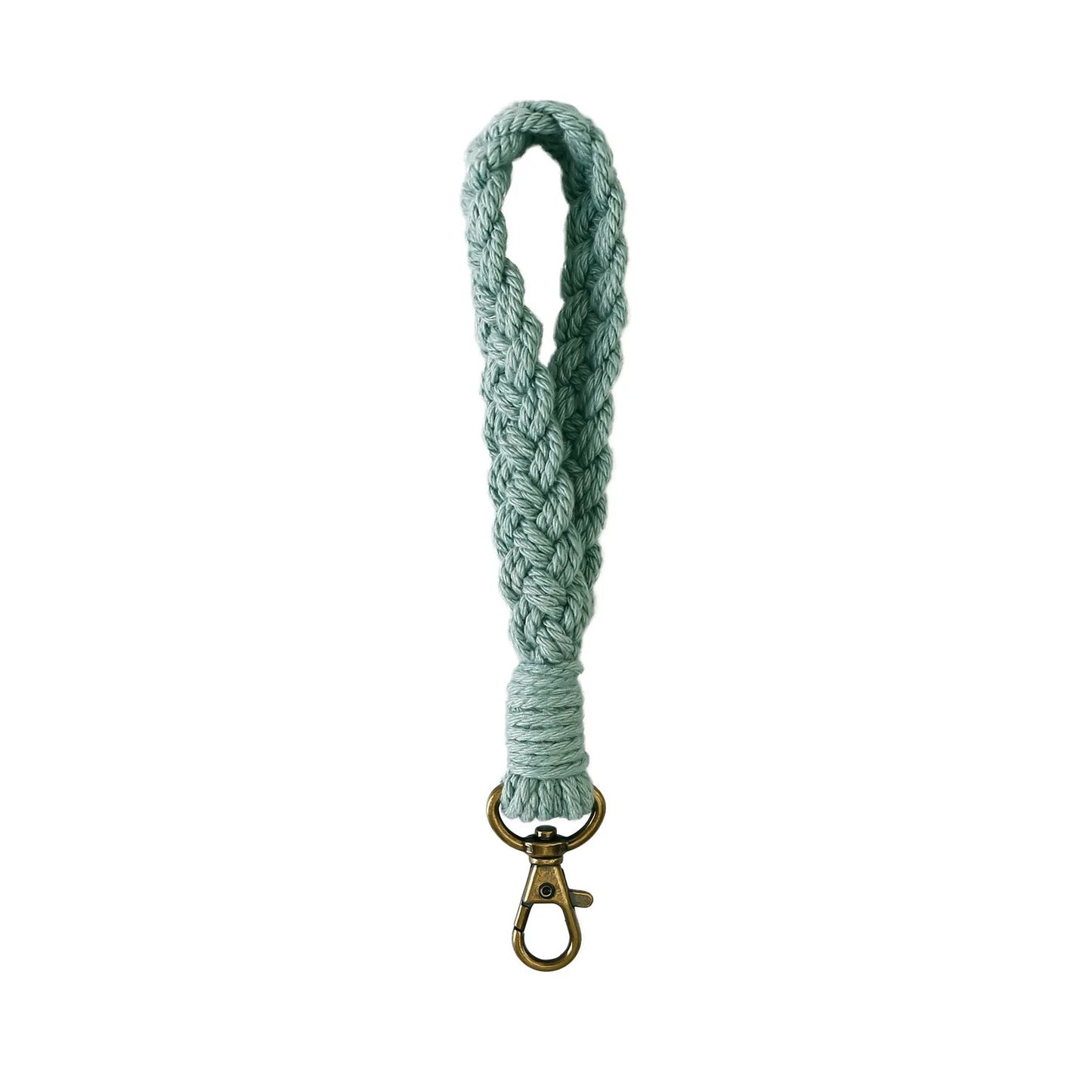 Handmade Boho Macrame Wool Yarn Rope Wristlet Lanyard Keychain Handbag Charm Gift Fashion Accessories
