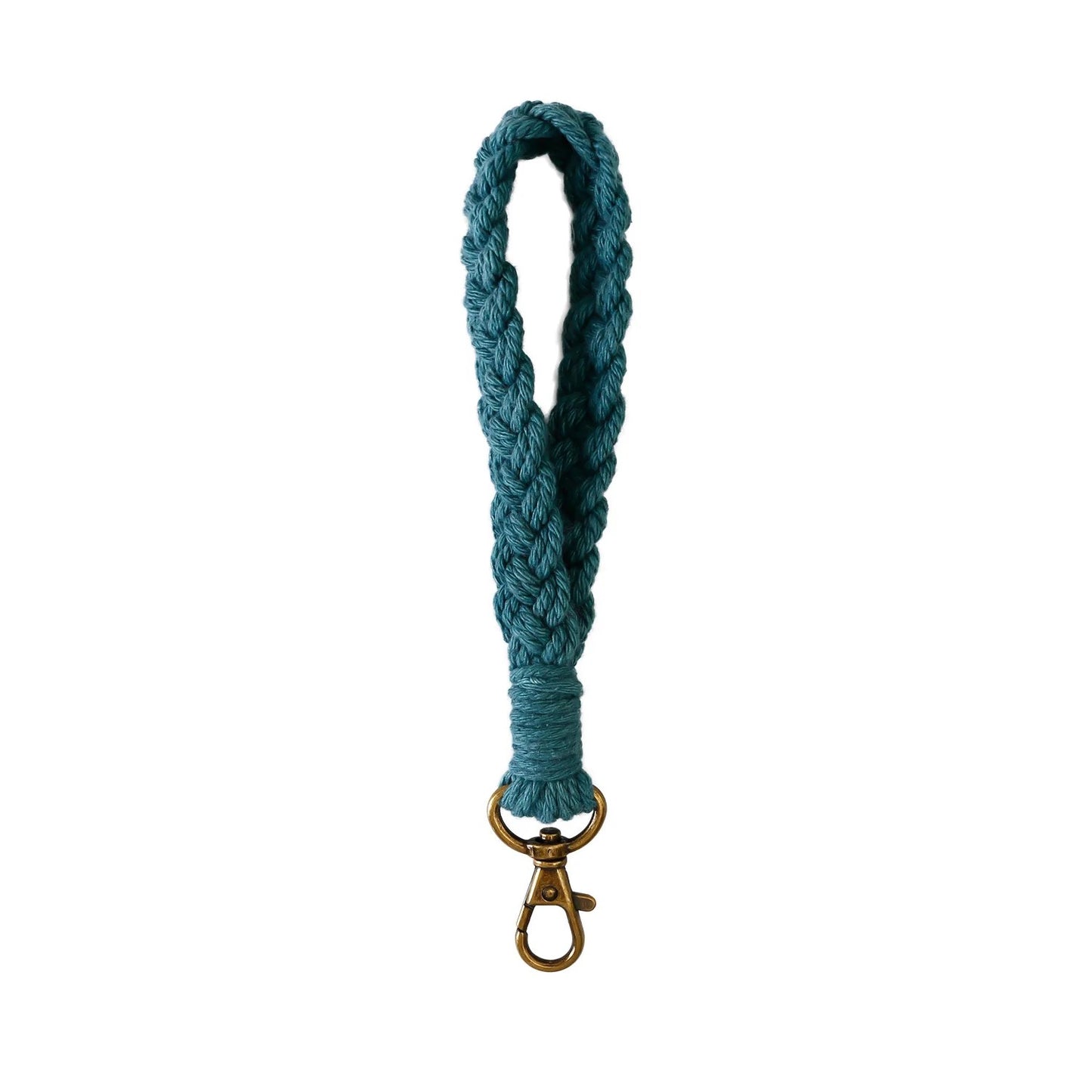 Handmade Boho Macrame Wool Yarn Rope Wristlet Lanyard Keychain Handbag Charm Gift Fashion Accessories