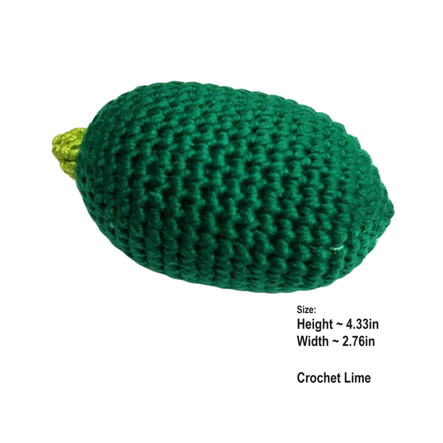 Handmade Crochet Knitted Fruit Lime - Gift for Valentine's, Birthday, Mother's Day, Office/Home Decor