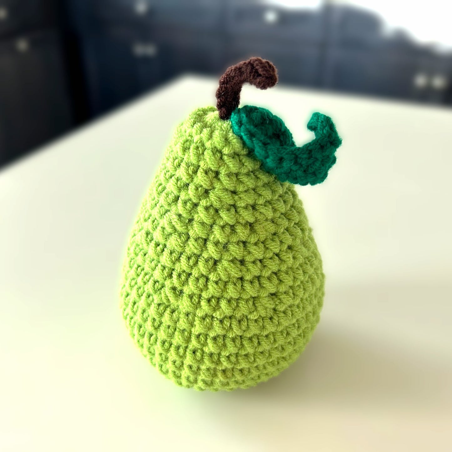Handmade Crochet Knitted Fruit Pear - Gift for Valentine's, Birthday, Mother's Day, Office/Home Decor