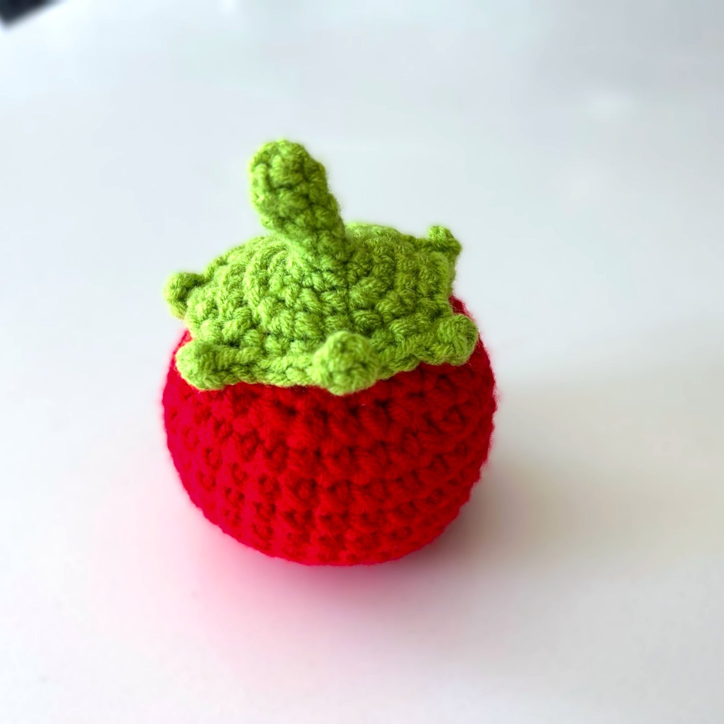 Handmade Crochet Knitted Vegetable Tomato - Gift for Valentine's, Birthday, Mother's Day, Office/Home Decor