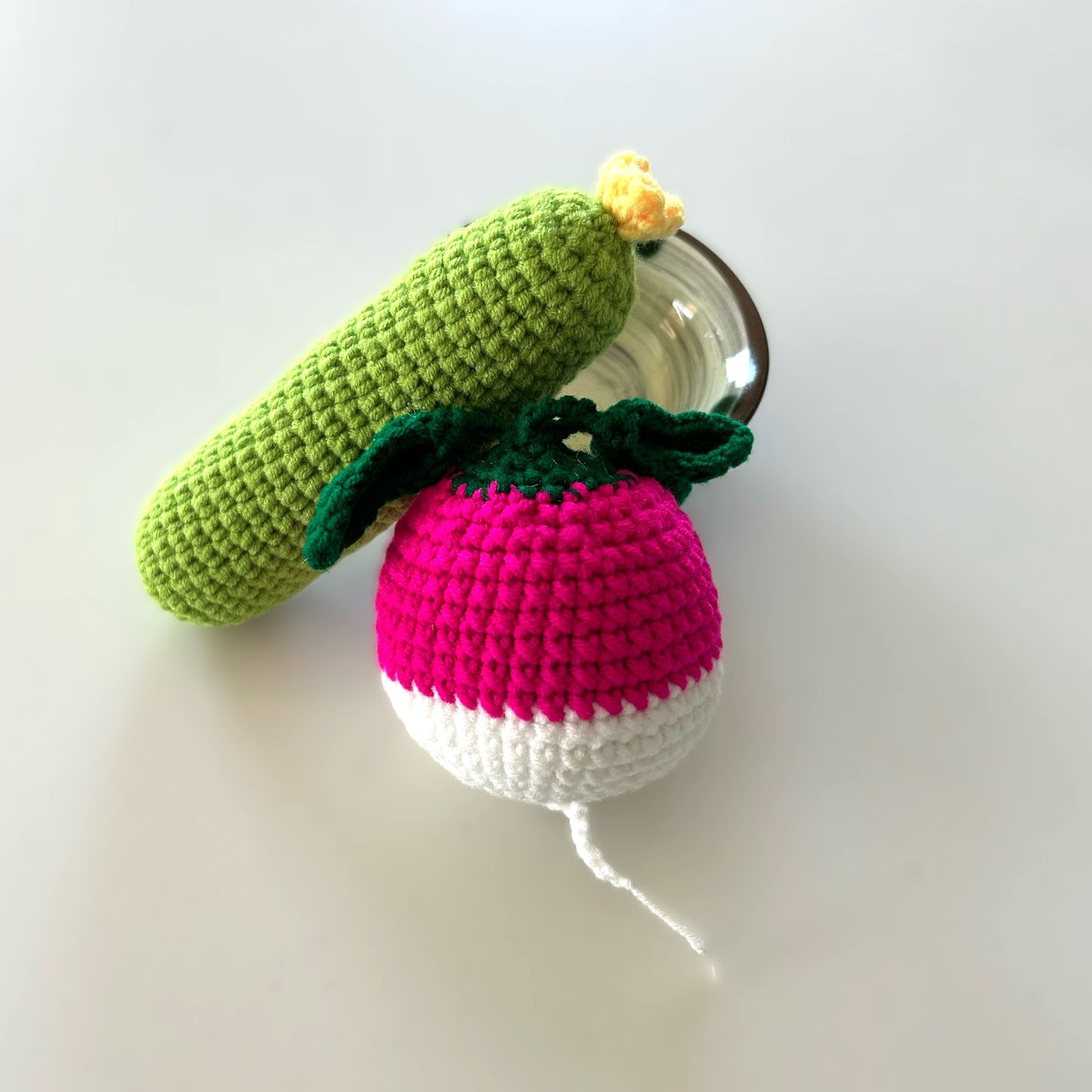 Handmade Crochet Knitted Vegetable Cucumber - Gift for Valentine's, Birthday, Mother's Day, Office/Home Decor