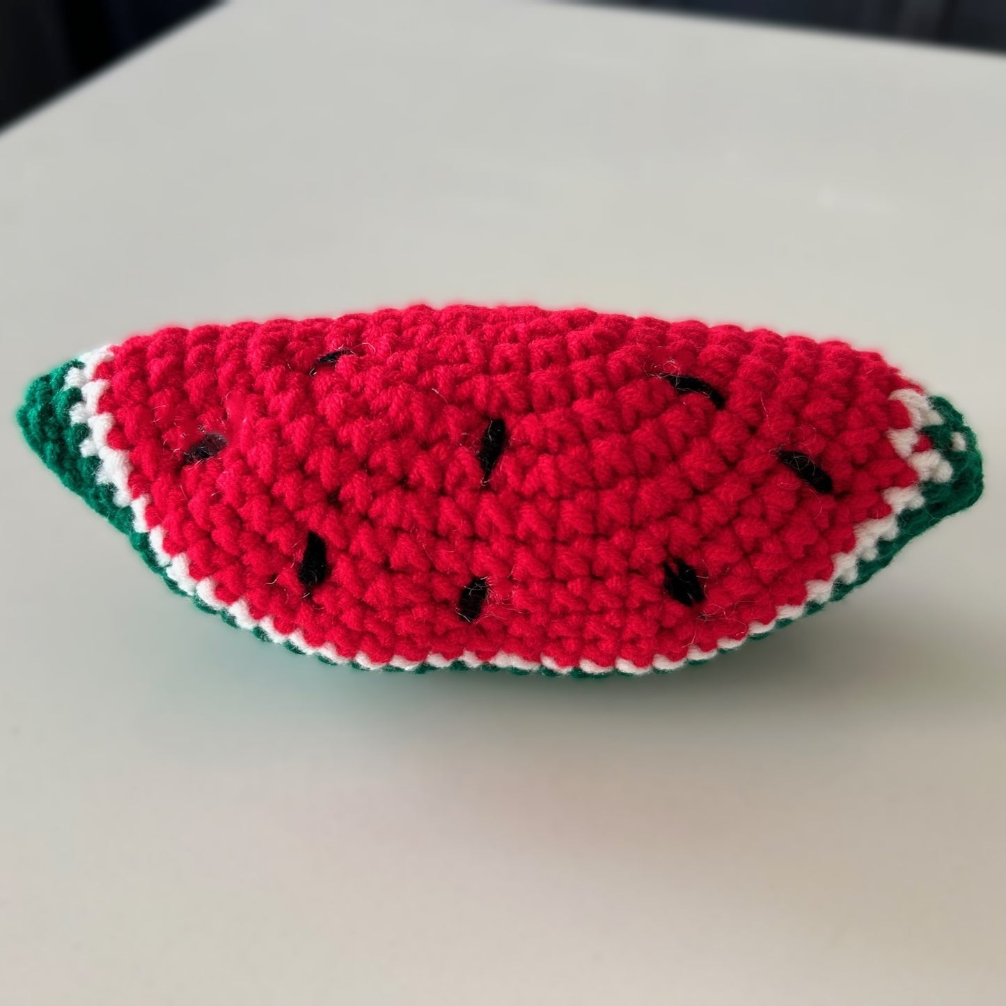 Handmade Crochet Knitted Fruit Watermelon Slice - Gift for Valentine's, Birthday, Mother's Day, Office/Home Decor