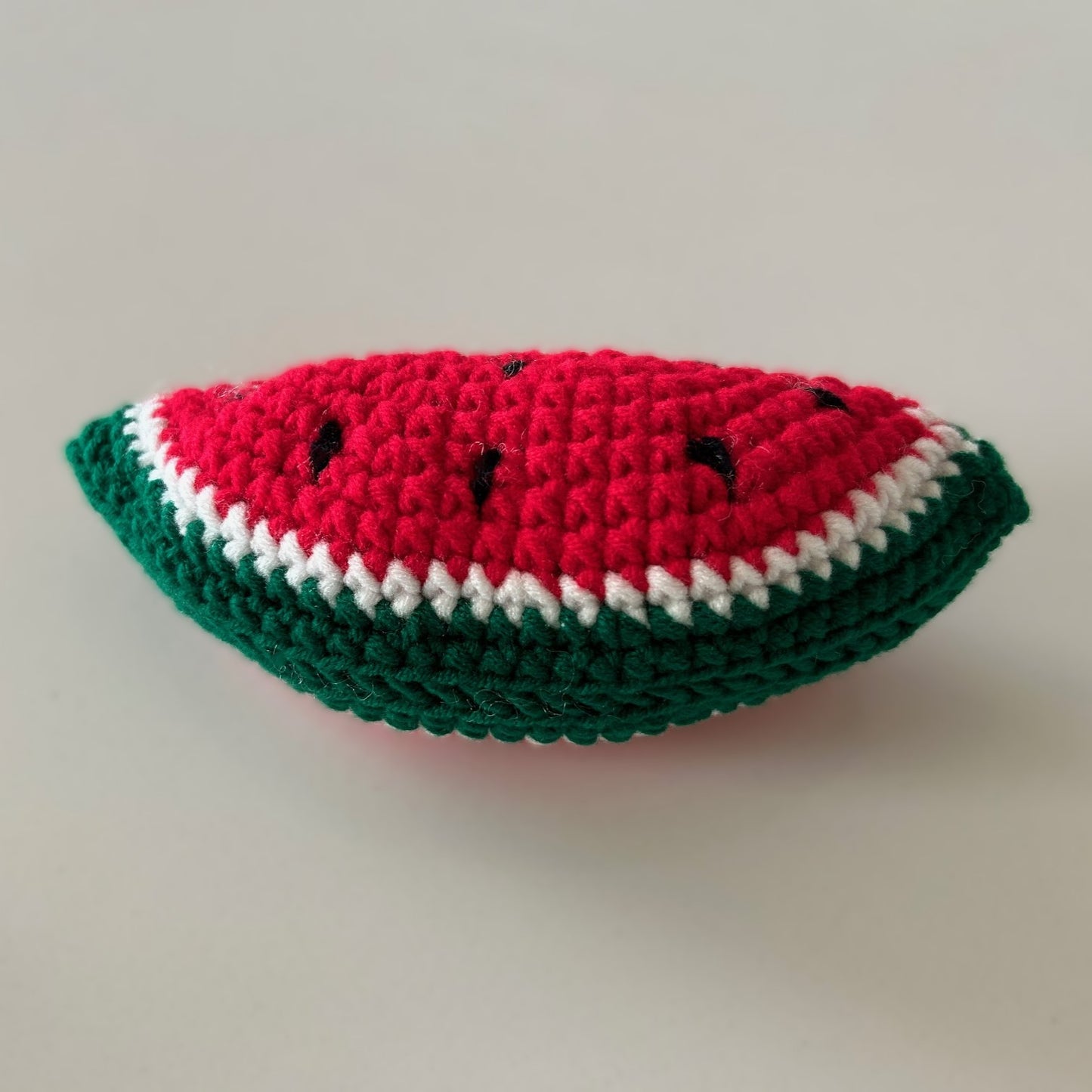 Handmade Crochet Knitted Fruit Watermelon Slice - Gift for Valentine's, Birthday, Mother's Day, Office/Home Decor