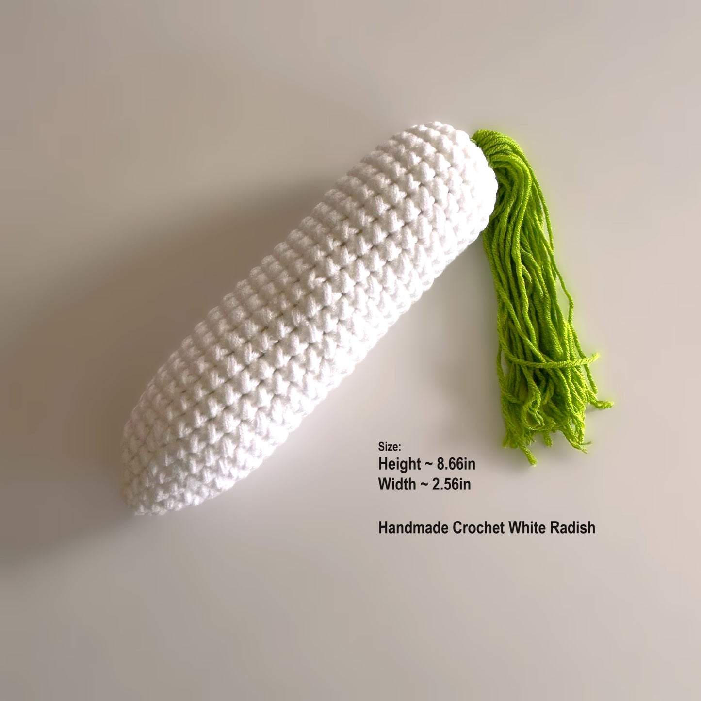Handmade Crochet Knitted Vegetable Eggplant, Carrot, White Radish - Gift for Valentine's, Birthday, Mother's Day, Office/Home Decor