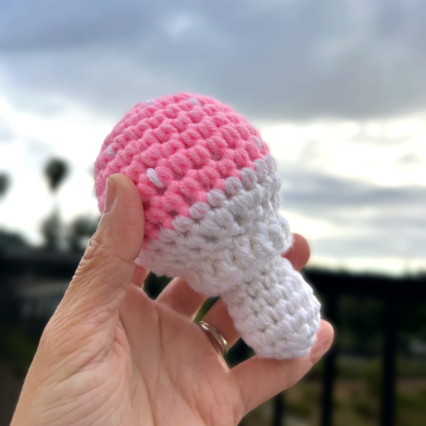 Handmade Crochet Knitted Vegetable Wild Mushroom - Gift for Valentine's, Birthday, Mother's Day, Office/Home Decor