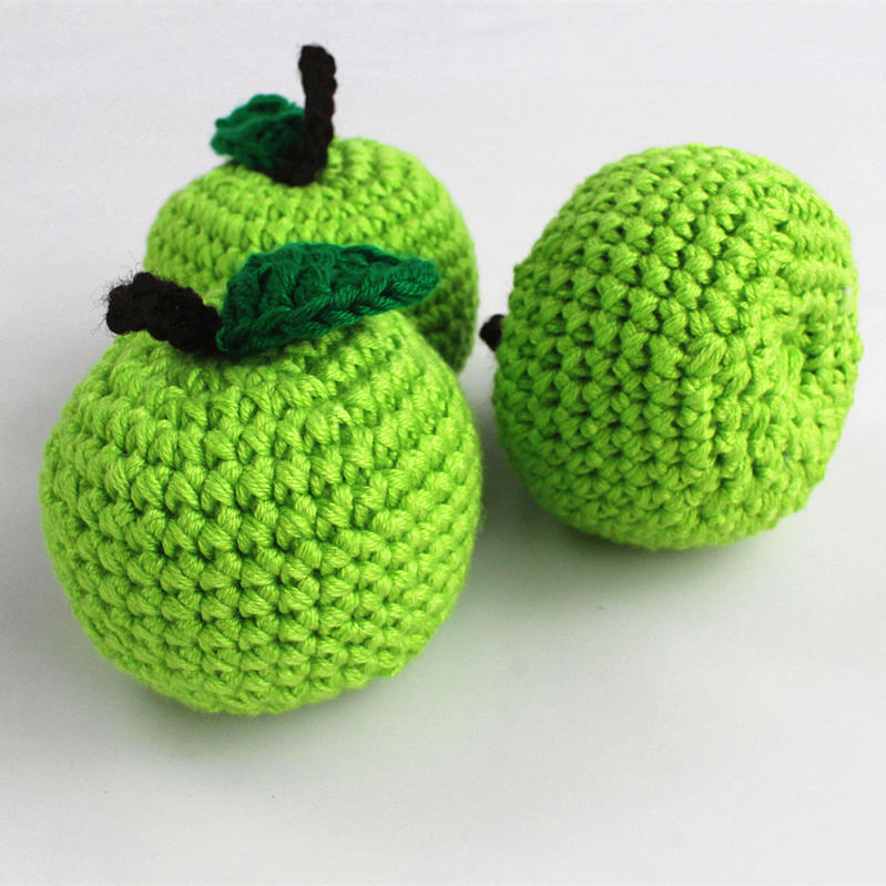 Handmade Crochet Knitted Fruit Apple - Gift for Valentine's, Birthday, Mother's Day, Office/Home Decor