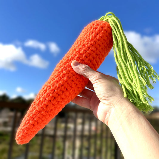 Handmade Crochet Knitted Vegetable Carrot - Gift for Valentine's, Birthday, Mother's Day, Office/Home Decor