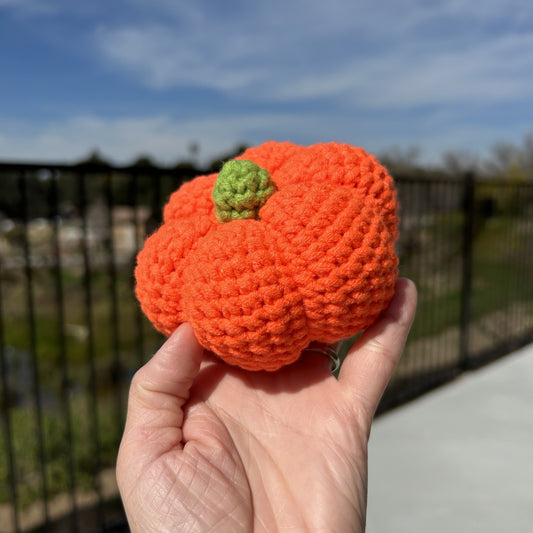 Handmade Crochet Knitted Vegetable Pumpkin - Gift for Valentine's, Birthday, Mother's Day, Office/Home Decor